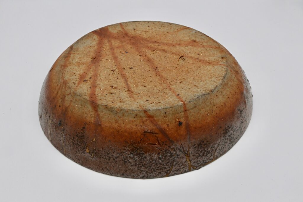 備前灰被大平鉢（黒田陶々庵織箱）