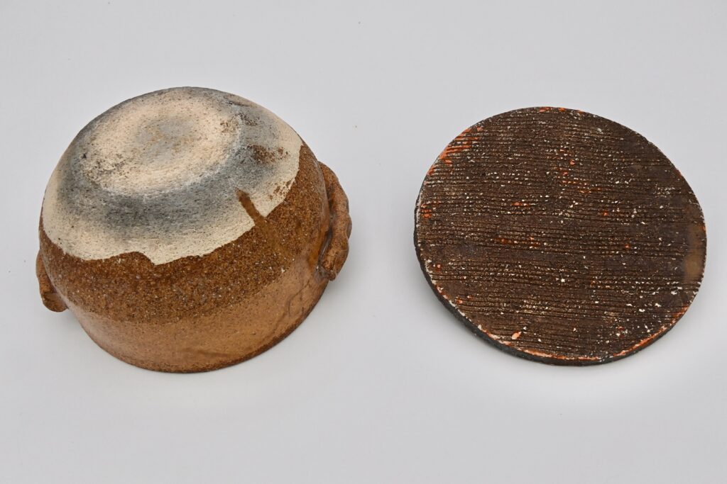 鉄釉蓋付土鍋／焜炉／水入（黒田陶々庵 識箱）